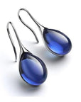Gold and Silver Crystal Drop Earrings