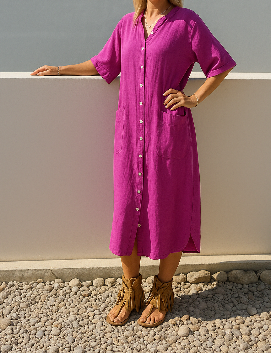 Everyday Shirt Dress with Relaxed Silhouette