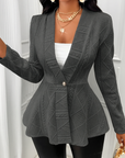 Cross-Border Long Coat with Buttons