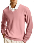 Cleo Classic Sweater | V-Neck, Ribbed Knit for Men and Women 0
