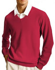 Cleo Classic Sweater | V-Neck, Ribbed Knit for Men and Women 10