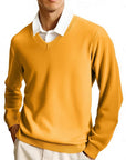 Cleo Classic Sweater | V-Neck, Ribbed Knit for Men and Women 5