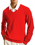 Cleo Classic Sweater | V-Neck, Ribbed Knit for Men and Women 8