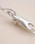Sterling Silver Playful Kitty Necklace VIP