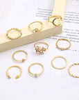 Silver and Gold Ring Set