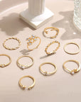 Silver and Gold Ring Set