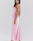 Elegant Retro Solid Color Strapless Party Dress