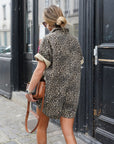 Mini Cheetah Printed Romper