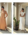 Sporty Chic Athleisure Maxi Dress