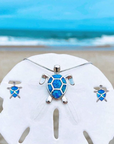 Opal Sea Turtle Jewelry Set