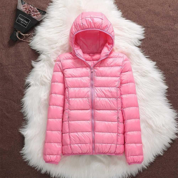 Puffer jacket with hood