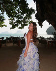 Flowy Ruffle Hem Elegant Dress