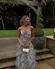 Flowy Ruffle Hem Elegant Dress