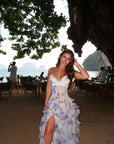 Flowy Ruffle Hem Elegant Dress