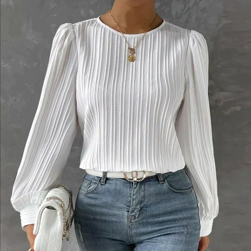 Luxurious Sheen Blouse – Polished, Flattering Fit for Elegant Evenings and Chic Workwear Looks