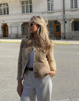 Stylish Tweed Cropped Jacket