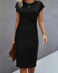 Soft Knit Round Neck Dress