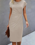 Soft Knit Round Neck Dress