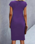 Soft Knit Round Neck Dress