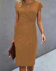 Soft Knit Round Neck Dress
