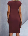 Soft Knit Round Neck Dress