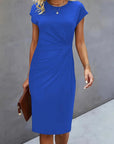 Soft Knit Round Neck Dress