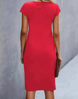 Soft Knit Round Neck Dress