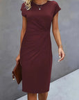 Soft Knit Round Neck Dress