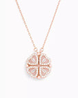 Lucky Heart Necklace with Dainty Shine