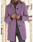 Felicity Winter Coat | Tailored Stand-Collar, Lightweight Insulation 1