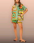 Bloom Print Matching Shorts Set