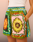 Bloom Print Matching Shorts Set