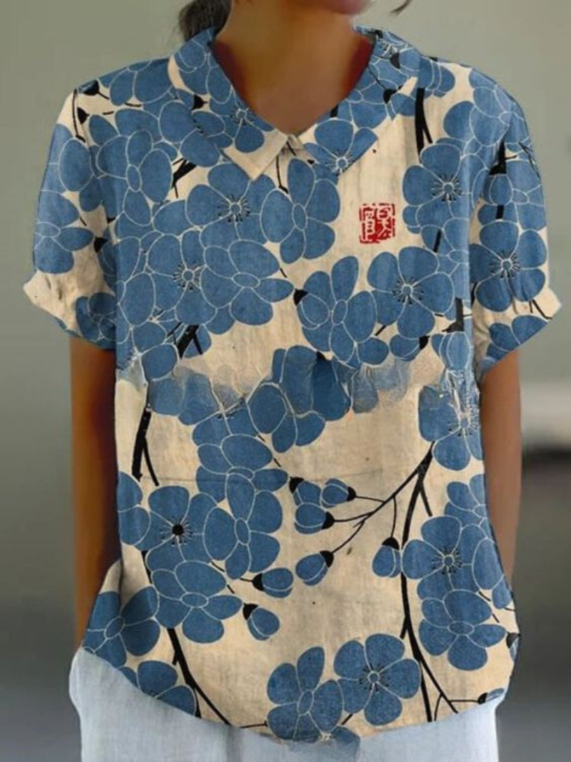 Lightweight Floral Print Shirt