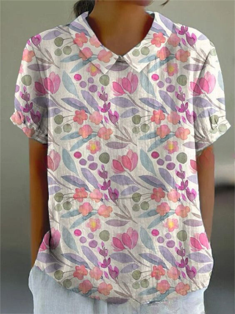 Lightweight Floral Print Shirt