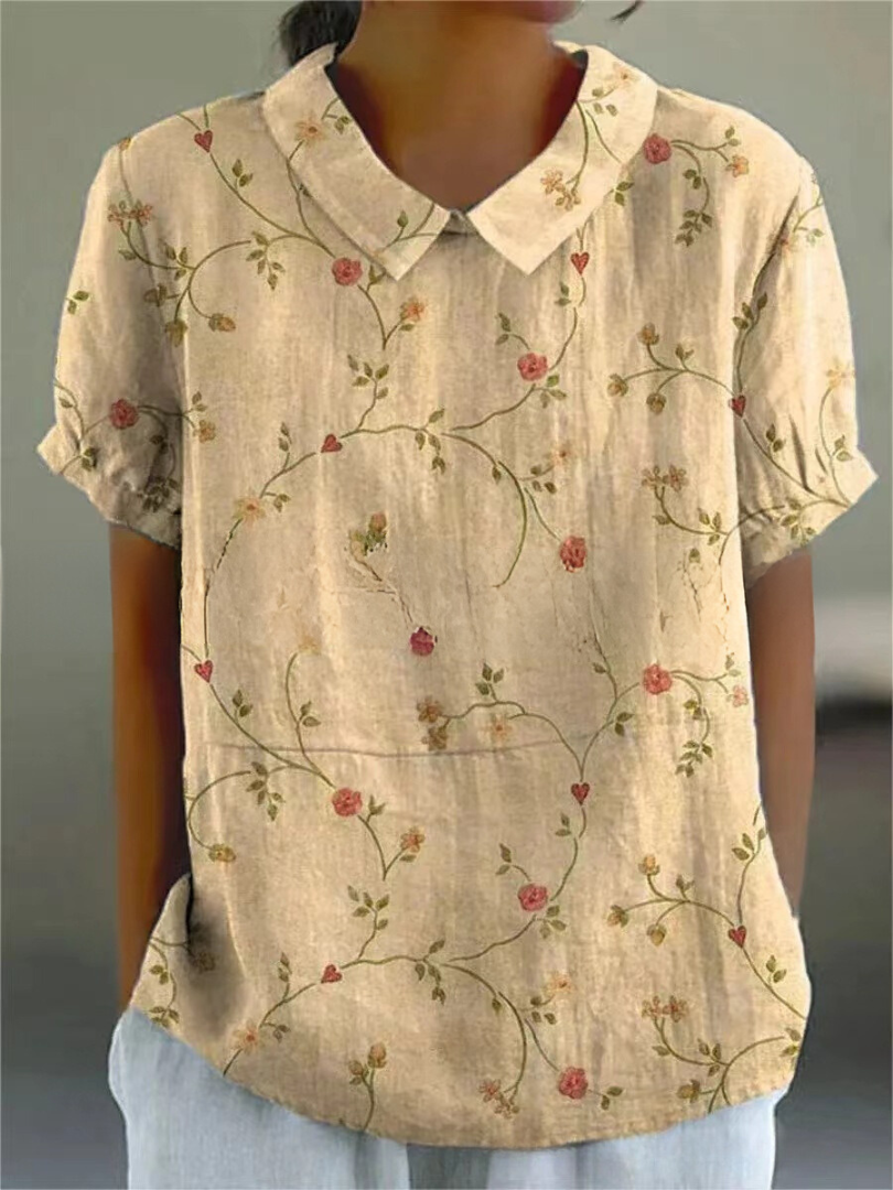 Lightweight Floral Print Shirt