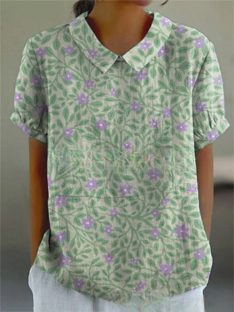 Lightweight Floral Print Shirt