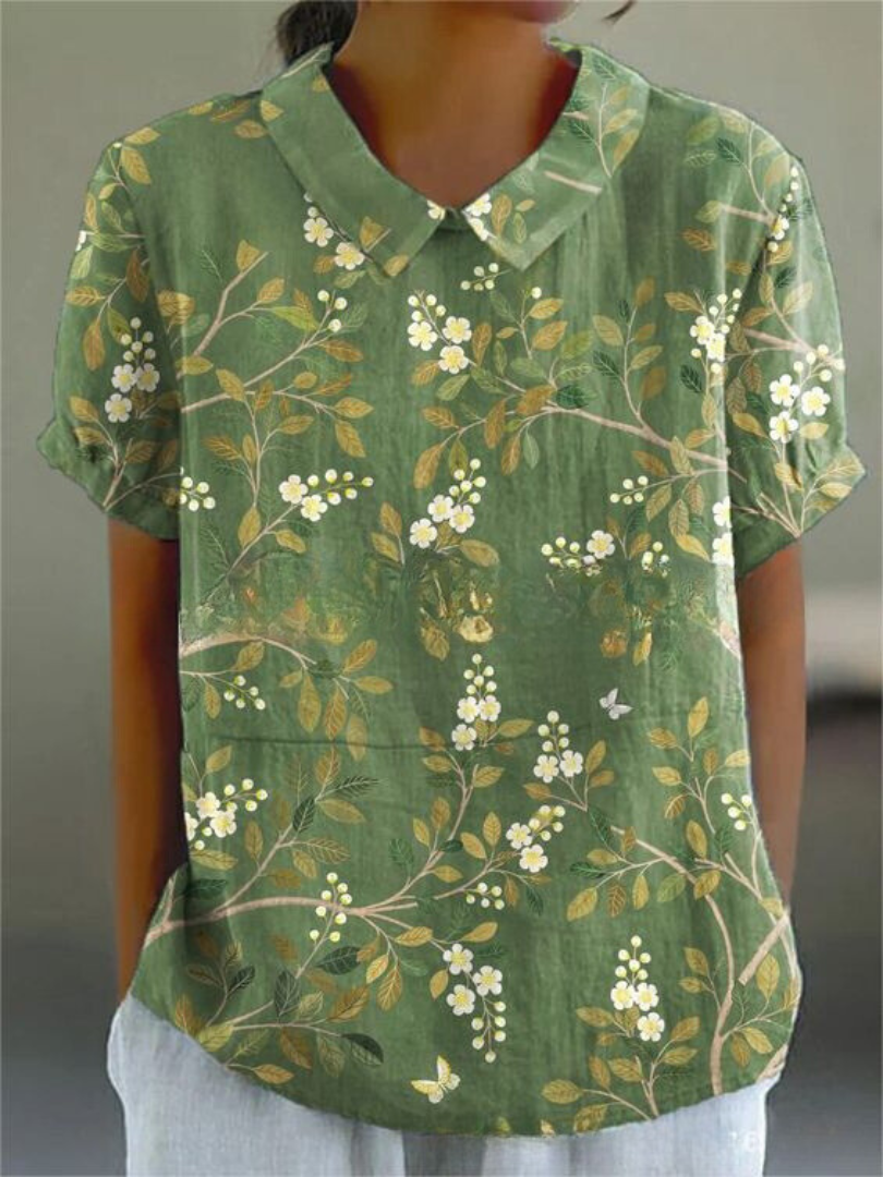 Lightweight Floral Print Shirt