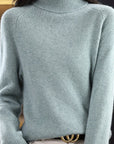 Frances Black Turtleneck Sweater | Soft Knit, Relaxed Fit 0