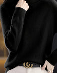 Frances Black Turtleneck Sweater | Soft Knit, Relaxed Fit 9