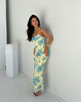 Elegant Sleeveless Floral Maxi Dress