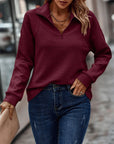 Gillian Pullover | Ribbed Half-Zip, Relaxed Fit 4