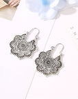 Handmade Lotus Mandala Earrings