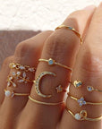 Silver and Gold Ring Set