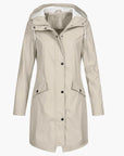 Haven Women's Rain Coat | Hooded Waterproof Long-Length 1