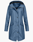 Haven Women's Rain Coat | Hooded Waterproof Long-Length 5