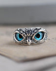 Adjustable Silver Opal Ring