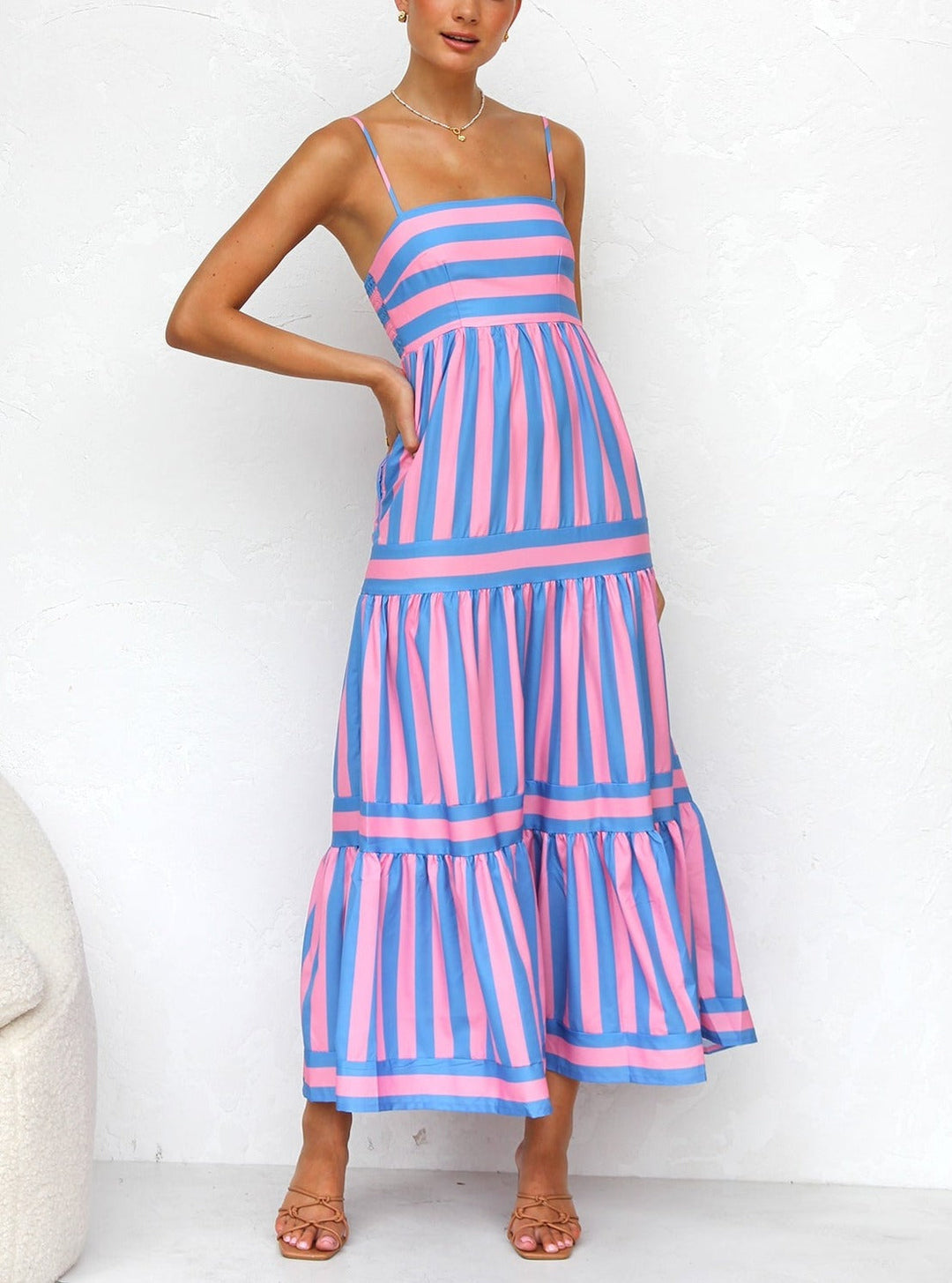 Flowy Full-Length Evening Dress