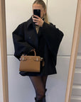 Chic Oversized Wool Jacket Women