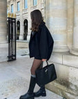 Chic Oversized Wool Jacket Women