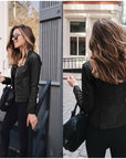 Elegant Leather Jacket with Custom Fit Feel